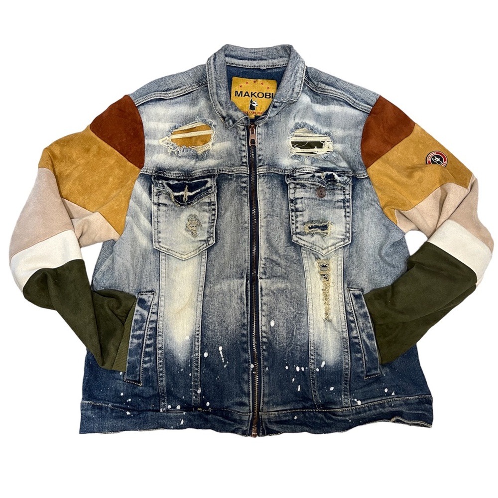 Makobi Jean Jacket With Suede Arms